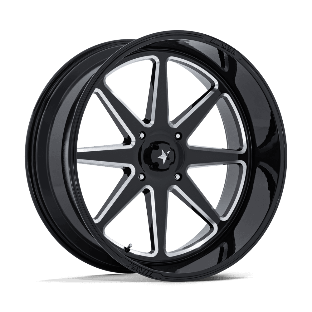 MSA Offroad Wheels M54 Spark Utv 24X10 5X114.3 -25MM Gloss Black Milled