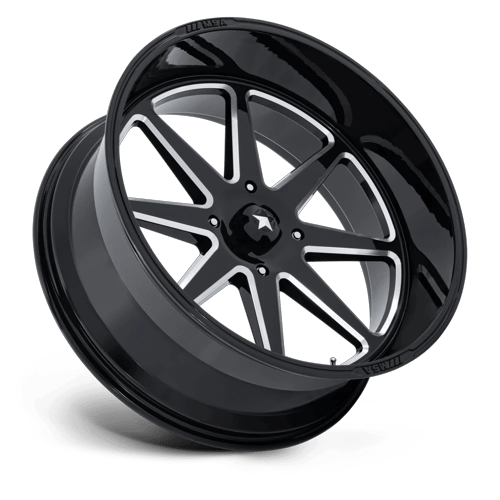 MSA Offroad Wheels M54 Spark Utv 24X10 5X114.3 -25MM Gloss Black Milled