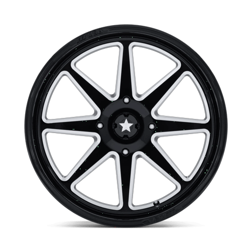 MSA Offroad Wheels M54 Spark Utv 24X7 4X156 +0MM Gloss Black Milled