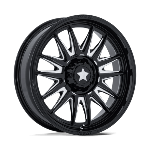 MSA Offroad Wheels M55 Commander Utv 18X7 4X110 +10MM Gloss Black Milled