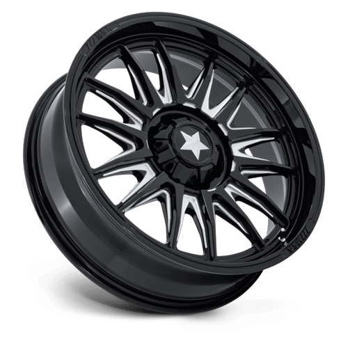 MSA Offroad Wheels M55 Commander Utv 18X7 5X114.3 +10MM Gloss Black Milled