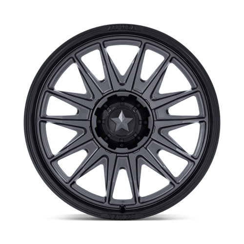 MSA Offroad Wheels M55 Commander Utv 24X7 4X137/4X156/4X156 +0MM Matte Gunmetal W/ M-Blk Lip