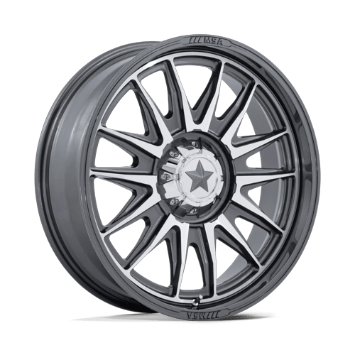 MSA Offroad Wheels M55 Commander Utv 15X7 4X137/4X156/4X156 +10MM Platinum W/ Machined Face