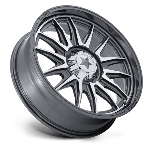MSA Offroad Wheels M55 Commander Utv 20X7 4X110 +0MM Platinum W/ Machined Face