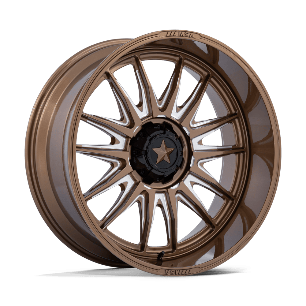 MSA Offroad Wheels M55 Commander Utv 24X10 4X137/4X156/4X156 -25MM Gloss Bronze Milled