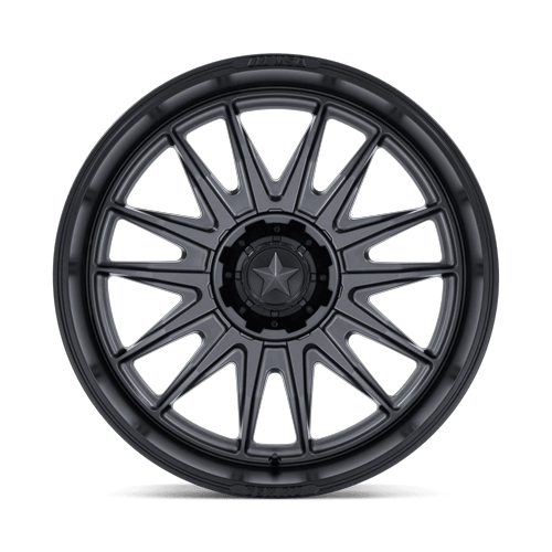 MSA Offroad Wheels M55 Commander Utv 24X10 4X137/4X156/4X156 -25MM Matte Gunmetal W/ M-Blk Lip