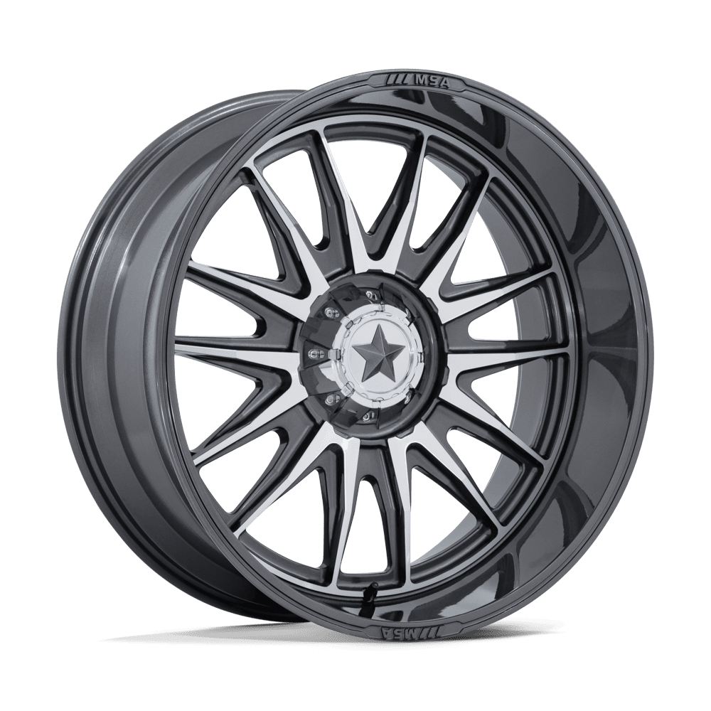 MSA Offroad Wheels M55 Commander Utv 24X10 4X137/4X156/4X156 -25MM Platinum W/ Machined Face
