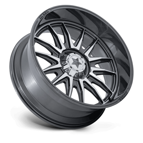 MSA Offroad Wheels M55 Commander Utv 24X10 4X137/4X156/4X156 -25MM Platinum W/ Machined Face