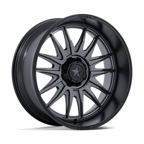 MSA Offroad Wheels M55 Commander Utv 24X10 5X114.3 -25MM Matte Gunmetal W/ M-Blk Lip