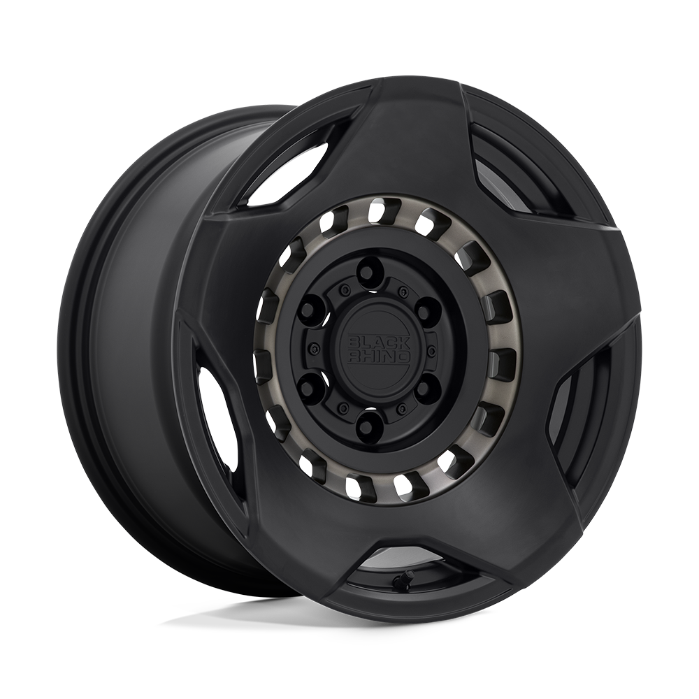 Black Rhino Hard Alloys Muzzle 20X9 5X127 -18MM Matte Black W/ Mach Tint Ring