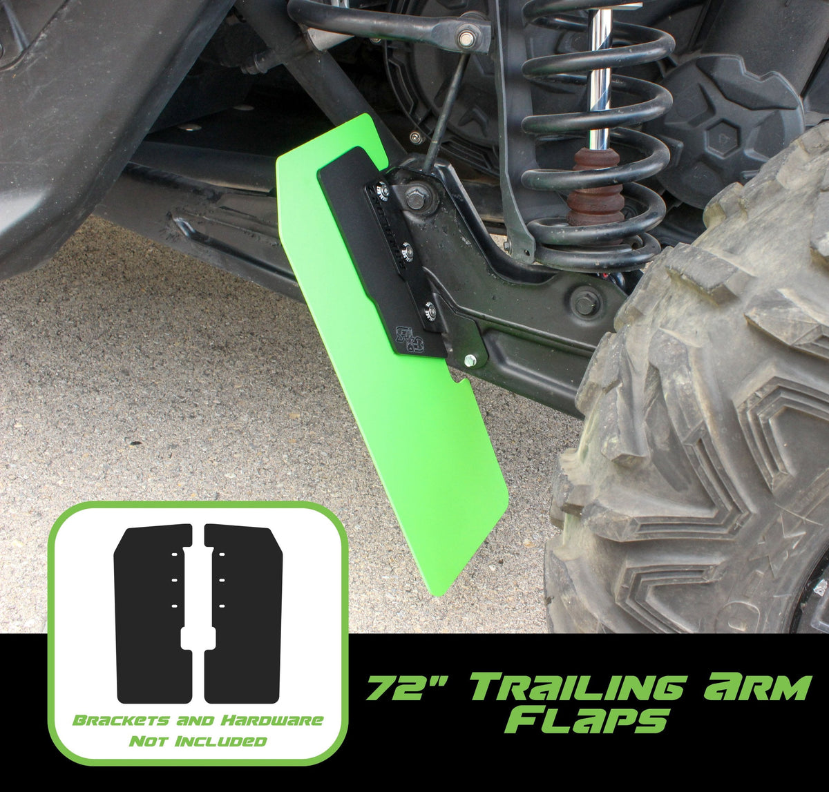 RokBlokz Maverick X3 Replacement Flaps - TRAILING ARM FLAPS or FLARE ACCENTS