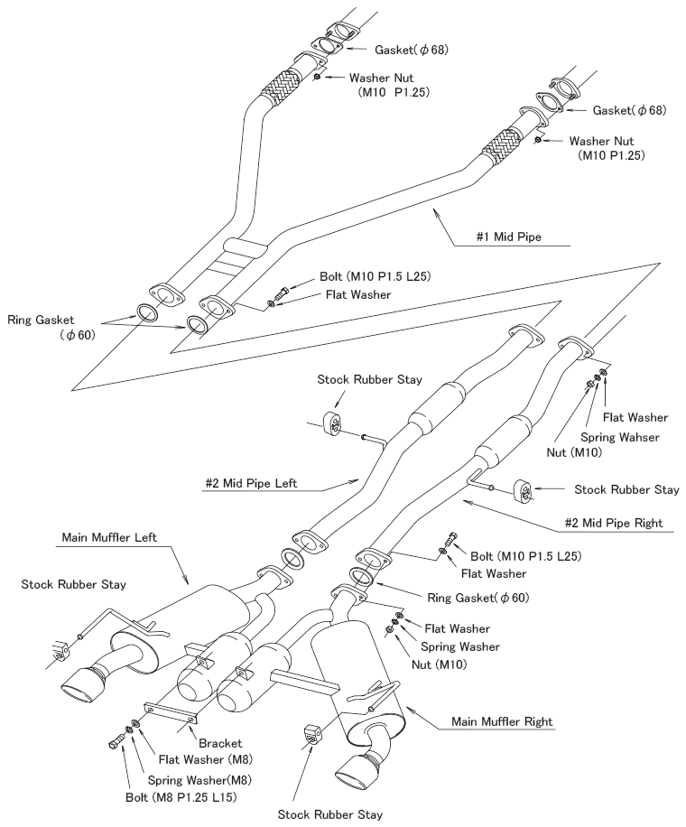 HKS Super Turbo Muffler Fairlady Z (Z) - 31029-AN011