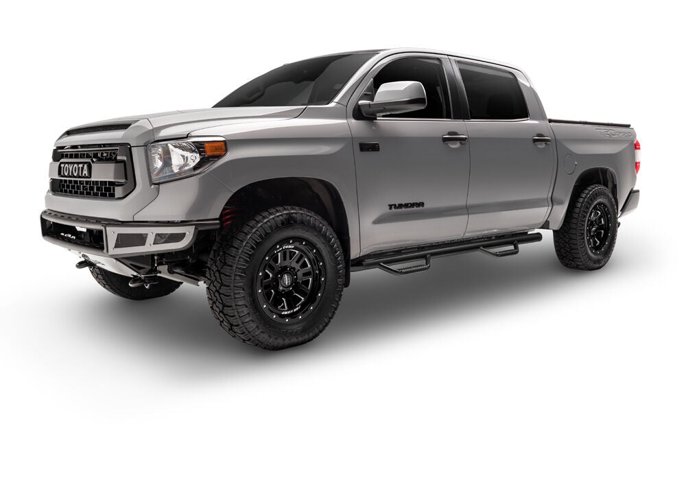 N-Fab 2022 Toyota Tundra Crew Max Cab 5.6ft Bed W2W - 3in Nerf Steps - Gloss Black (w/o Bed Access) - T2282CC