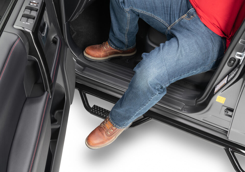 N-Fab Nerf Step 10-17 Toyota SR5 10-13 4 Runner Limited SUV 4 Door - Gloss Black - W2W - 2in - T1164RL-GB