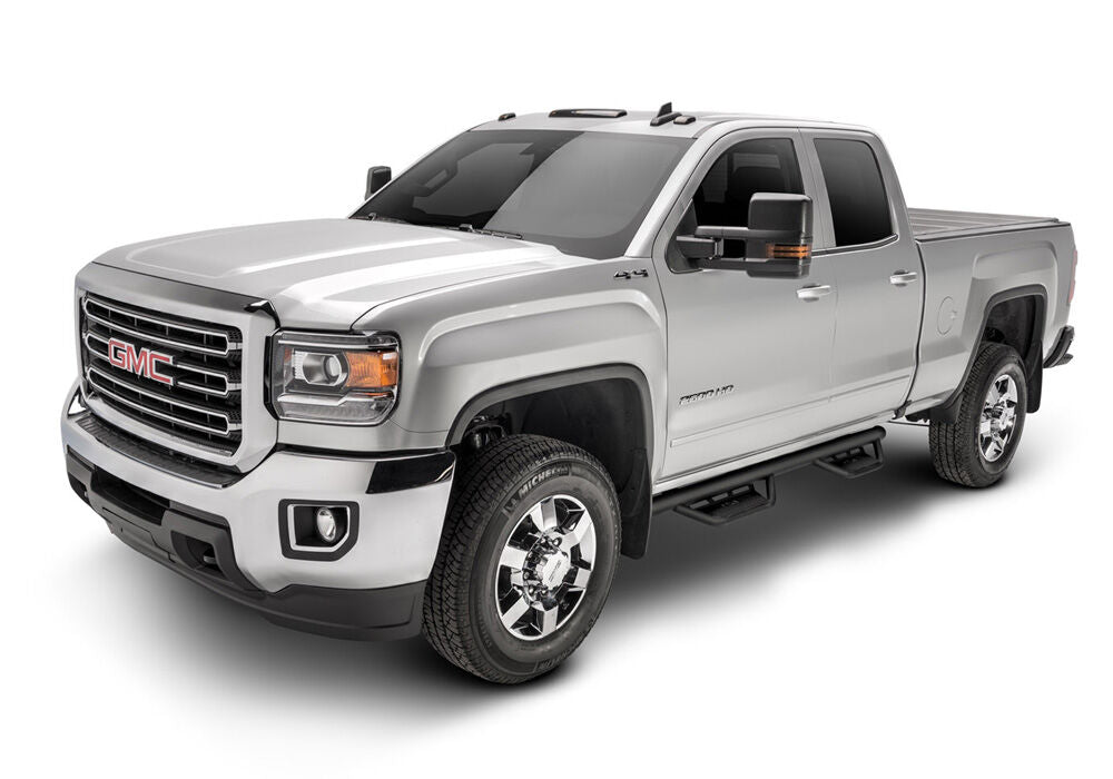 N-Fab Podium LG 15-16 Chevy/GMC 2500/3500 Double Cab All Beds - Tex Black - 3in - HPC1573QC-TX
