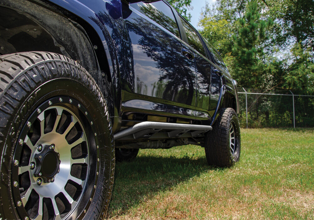 N-Fab Trail Slider Steps 05-15 Toyota Tacoma Crew Cab All Beds - SRW - Textured Black - TST05CC-TX