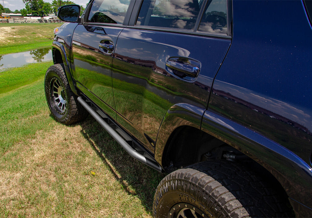 N-Fab Trail Slider Steps 05-15 Toyota Tacoma Crew Cab All Beds - SRW - Textured Black - TST05CC-TX