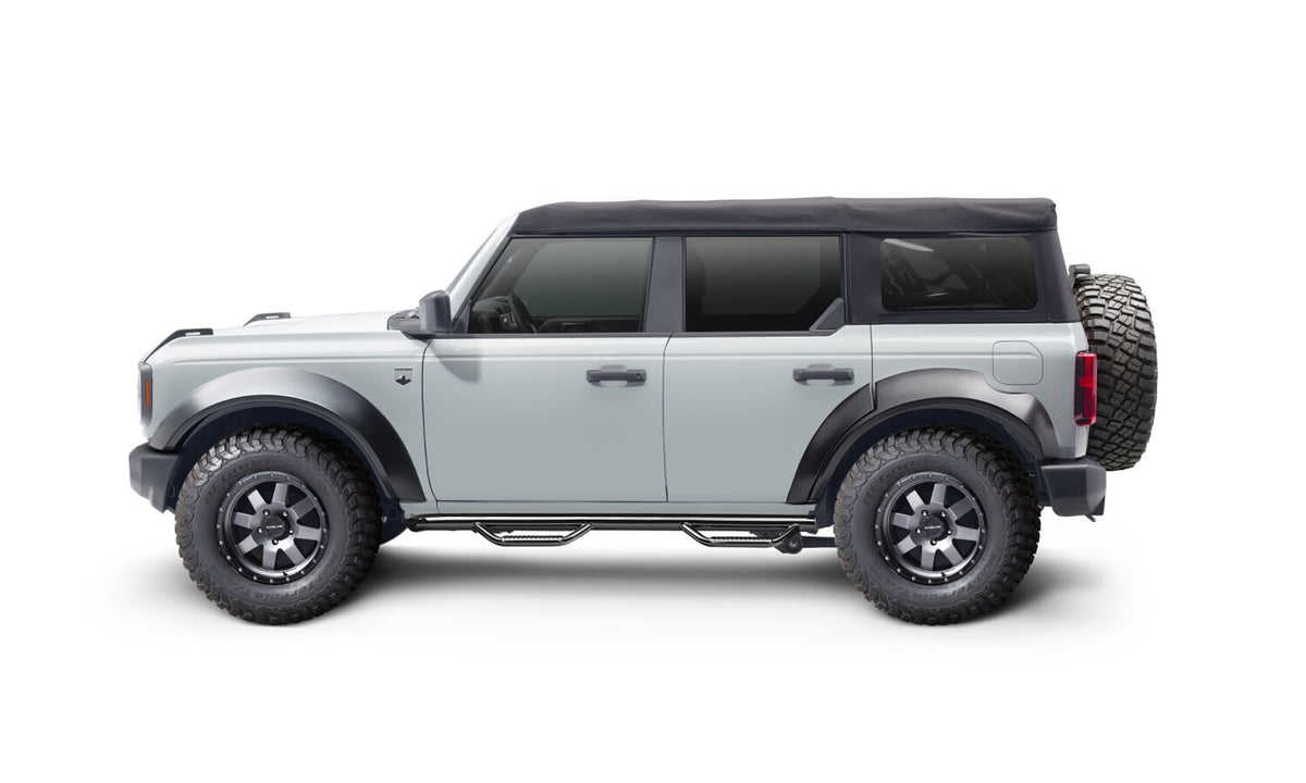N-Fab Nerf Step 2021 Ford Bronco (4 Door) - Gloss Black - SRW - 3in - F2172B