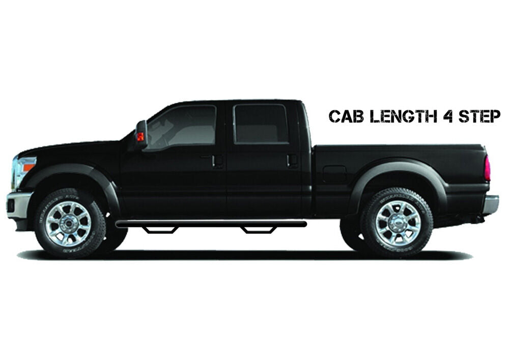 N-Fab Nerf Step 04-06 Toyota Tundra Double Cab - Gloss Black - Cab Length - 3in - T0480CC