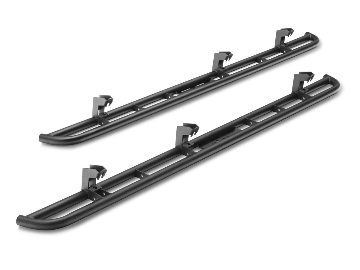 N-Fab RKR Rails 15-17 GMC - Chevy Canyon/Colorado Crew Cab - Tex. Black - 1.75in - G154RKRCC