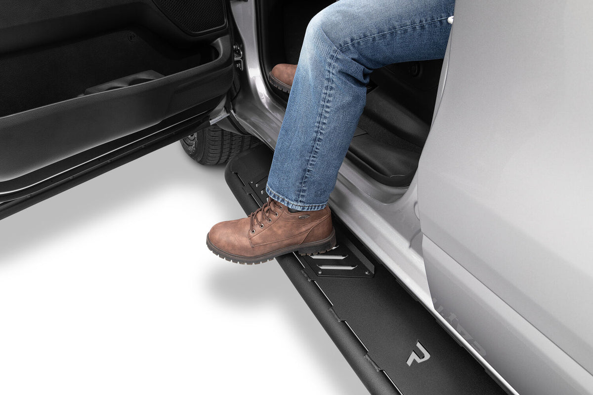 N-FAB 15-21 RAM 1500 Roan Running Boards - Textured Black - NBD15CC-TX