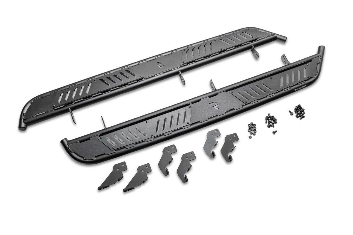 N-Fab 22-24 Nissan Frontier Crew Cab Roan Running Boards - Cab Length - Textured Black - NBN22CC-TX