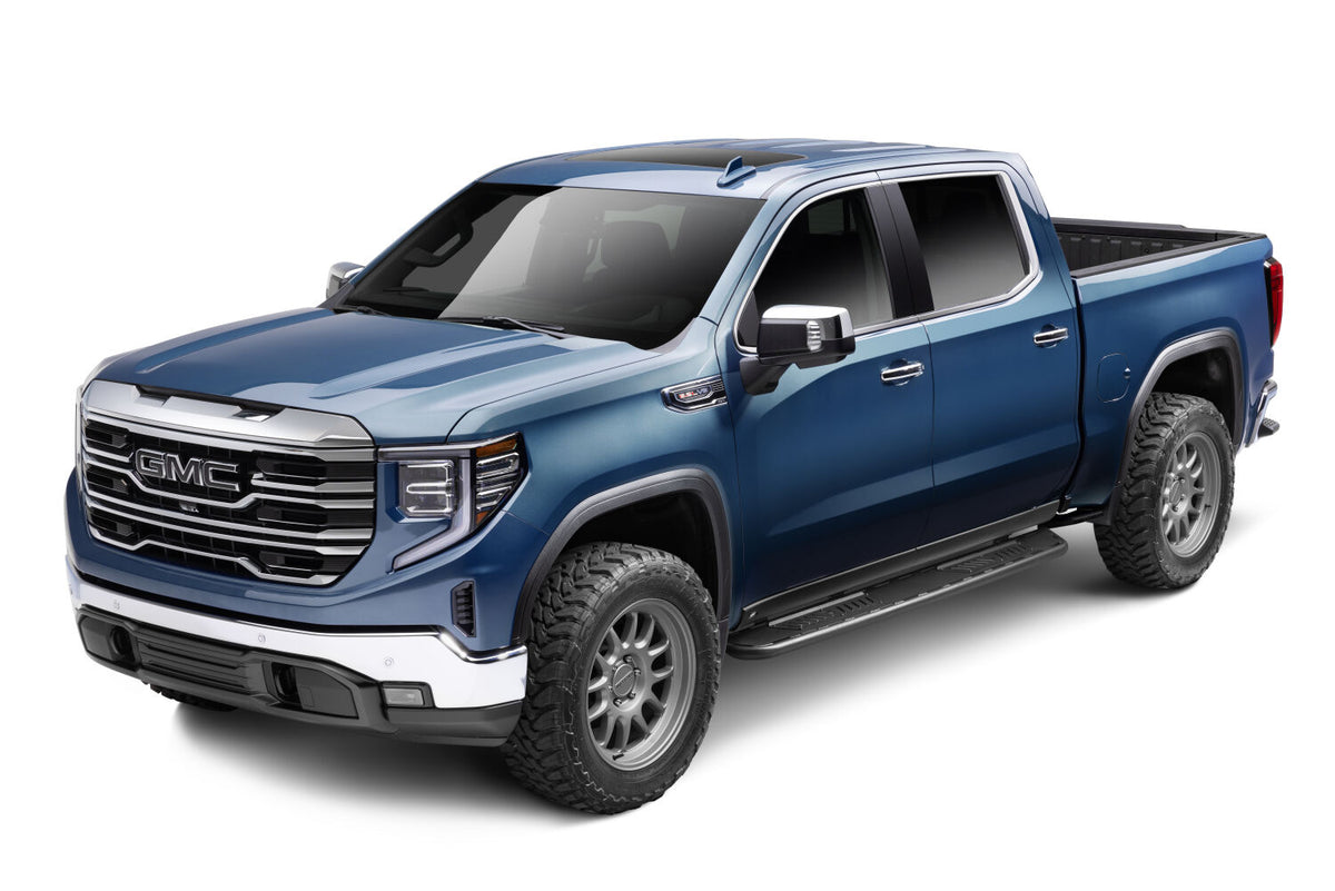 N-FAB 19-21 GMC 1500 Crew Crab Roan Running Boards - Textured Black - NBC19CC-TX
