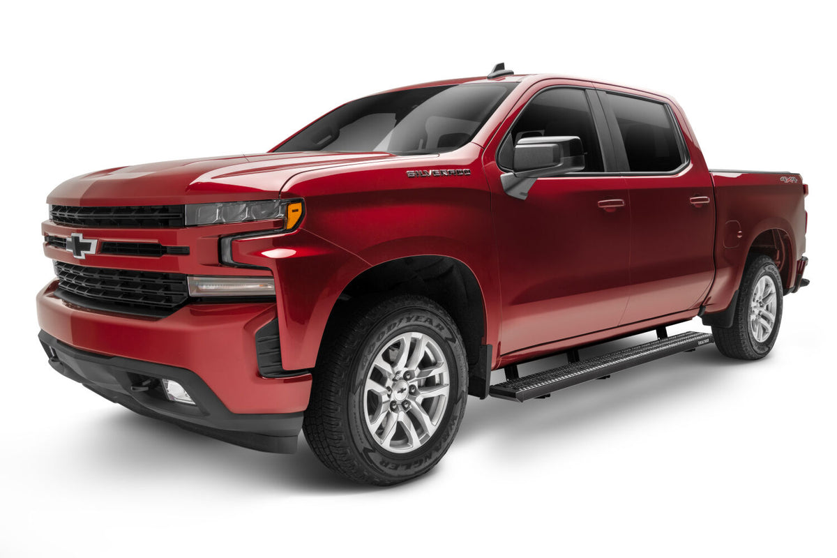 N-Fab Growler Fleet 2019 Chevy/GMC 1500 Crew Cab - Cab Length - Tex. Black - 7in - GFC19CC-TX