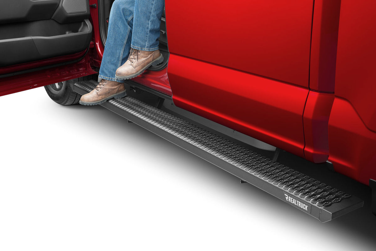 N-Fab Growler Fleet 15-19 Ford F-150 / 17-19 F-250/F-350 Quad Cab - Cab Length - Tex. Black - GFF15QC-TX