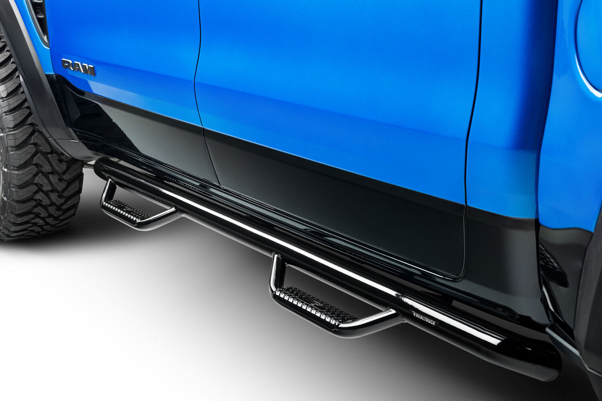 N-Fab Nerf Step 15.5-17 Dodge Ram 1500 Crew Cab - Gloss Black - Cab Length - 3in - D1584CC