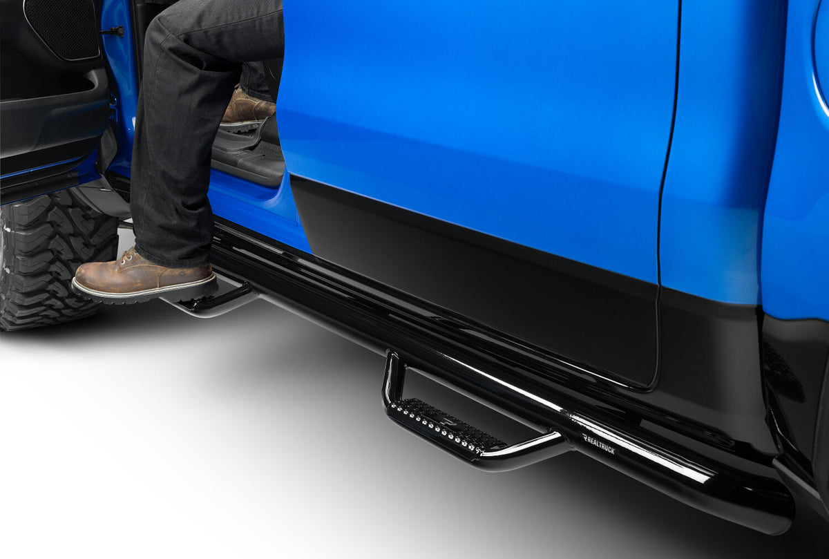 N-Fab Nerf Step 2019 Dodge Ram 1500 Crew Cab 5.7ft Bed - Gloss Black - Cab Length - 3in - D1980CC