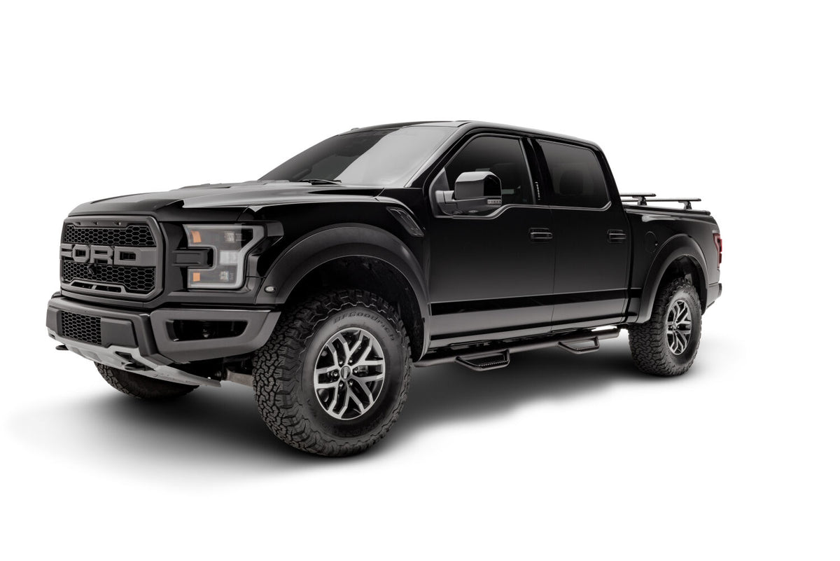 N-Fab Nerf Step 15-17 Ford F-150 SuperCrew - Tex. Black - Cab Length - 3in - F1585CC-TX