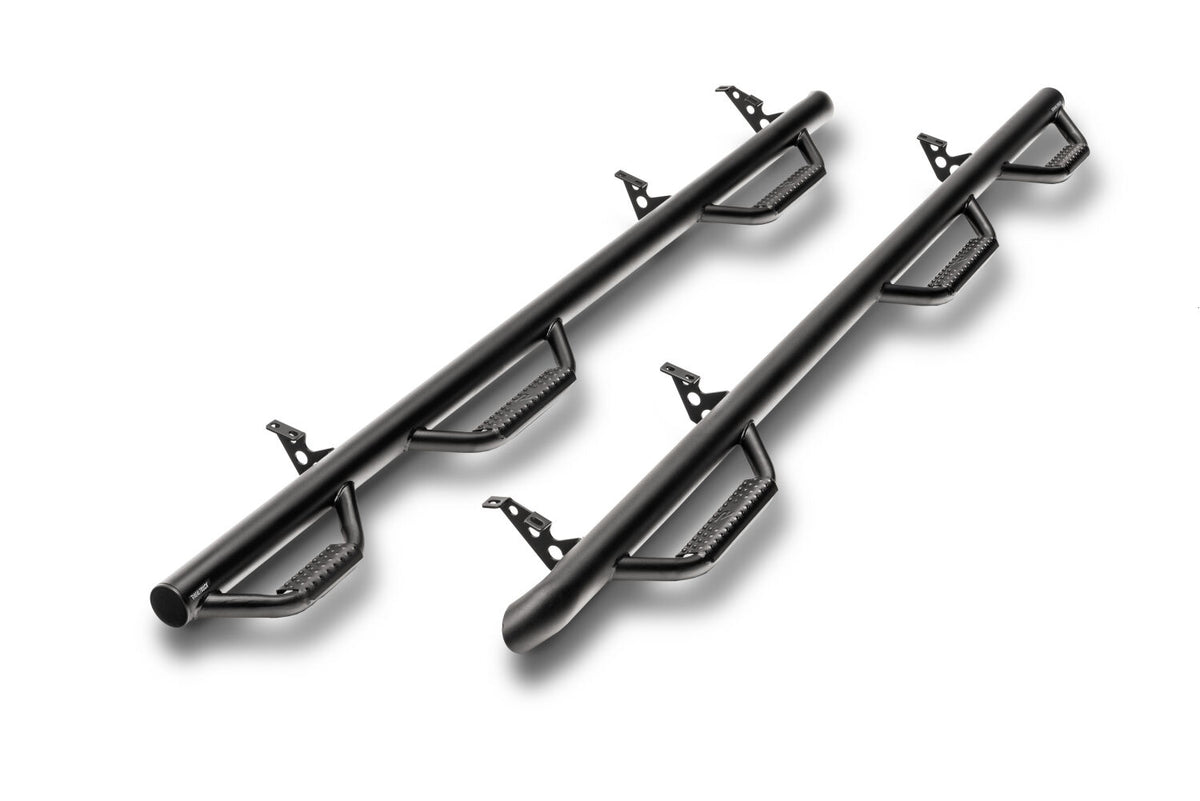 N-Fab Nerf Step 97-01 Dodge Ram 1500/2500/3500 Quad Cab 6.4ft Bed - Tex. Black - Bed Access - 3in - D9790QC-6-TX