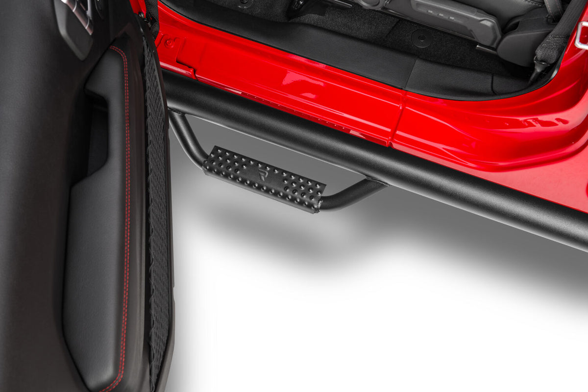 N-Fab Nerf Step 2019 Jeep Wrangler JT 4DR Truck Full Length - Tex. Black - 3in - J1980T
