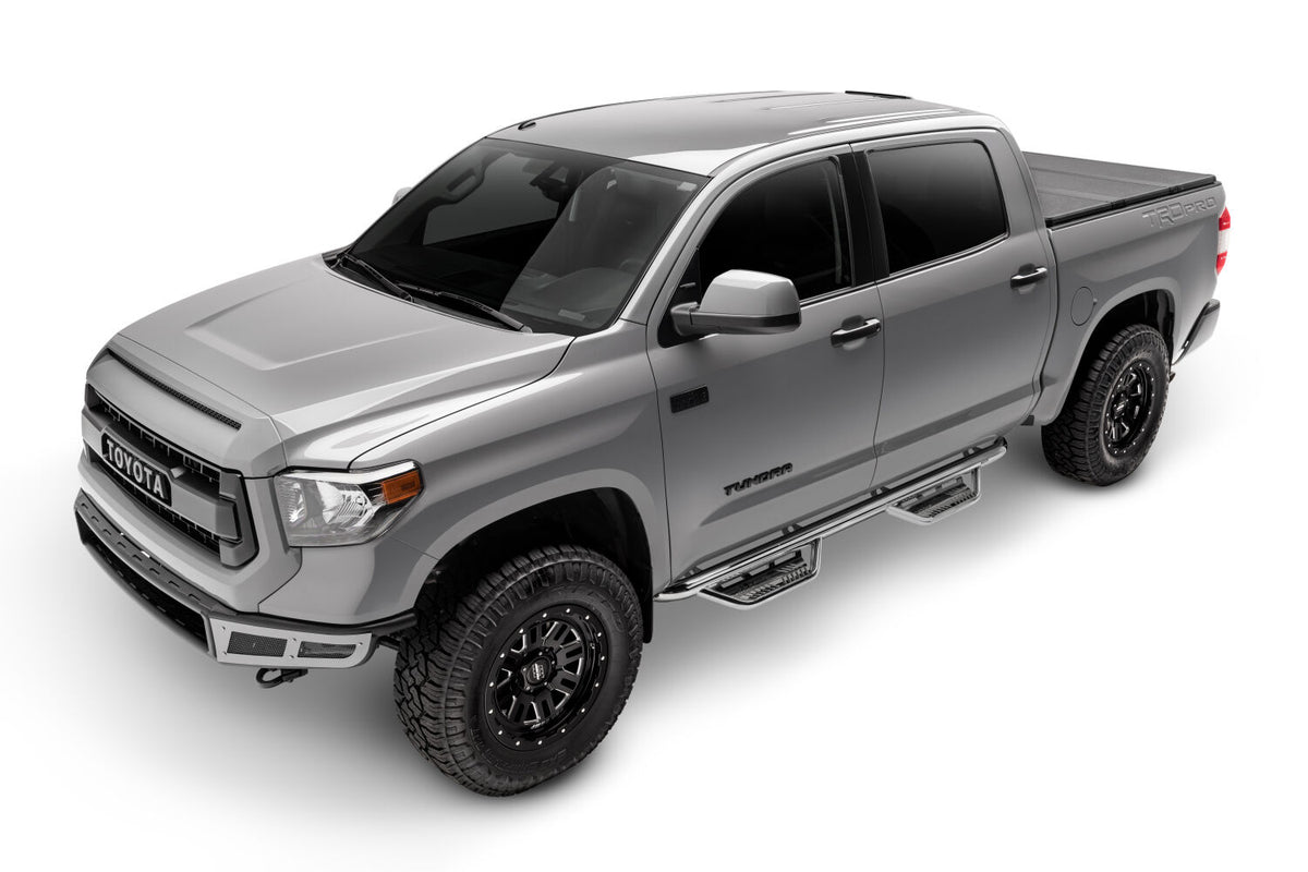 N-Fab Podium SS 07-17 Toyota Tundra Double Cab - Polished Stainless - 3in - HPT0777QC-SS