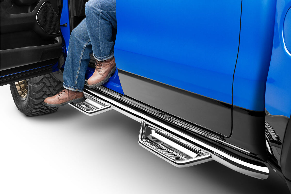 N-Fab Podium SS 19-20 Dodge RAM 1500 Crew Cab - Cab Length - Polished Stainless - 3in - HPD1980CC-SS