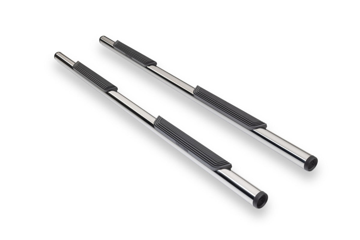 RealTruck 19-26 Chevy Silverado/GMC Sierra 1500 Crew Cab Traxio 3in Nerf Bars - Stainless Steel - view 2