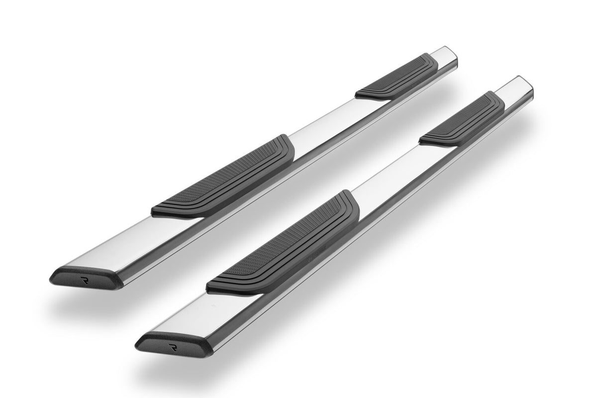 RealTruck 15-26 Ford F150 / 17-26 Ford F250/F350 SD Crew Cab Traxio 4in Nerf Bars - Stainless Steel