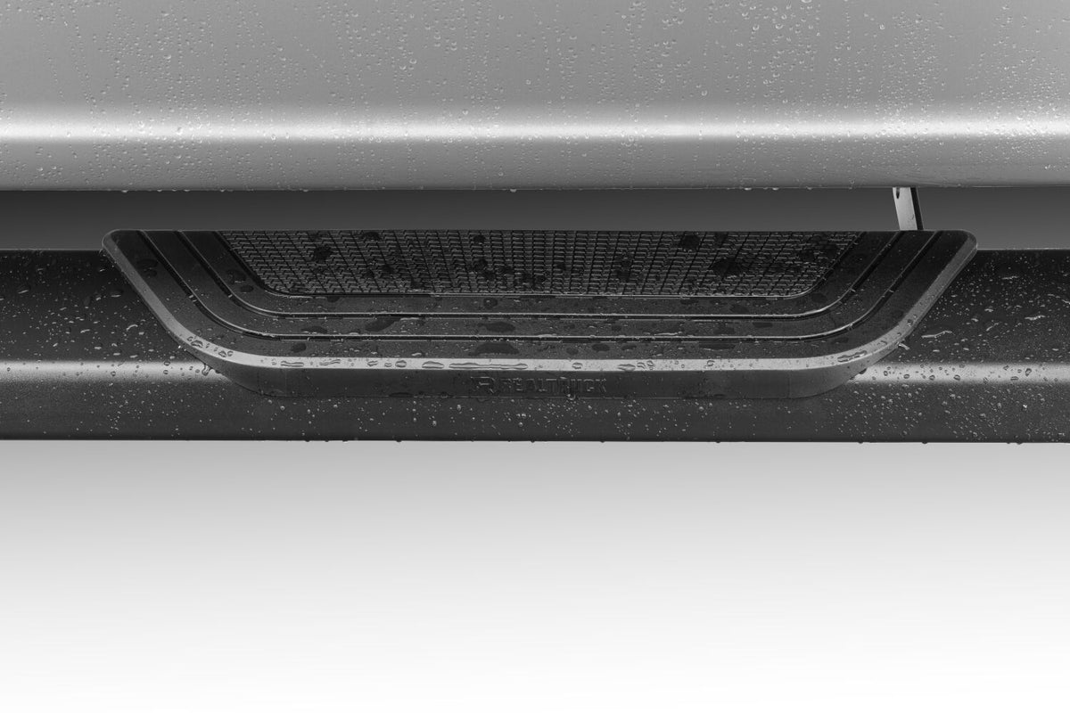 RealTruck 15-26 Ford F150 / 17-26 Ford F250/F350 SD Crew Cab Traxio 5in Nerf Bars - Textured Black - view 5
