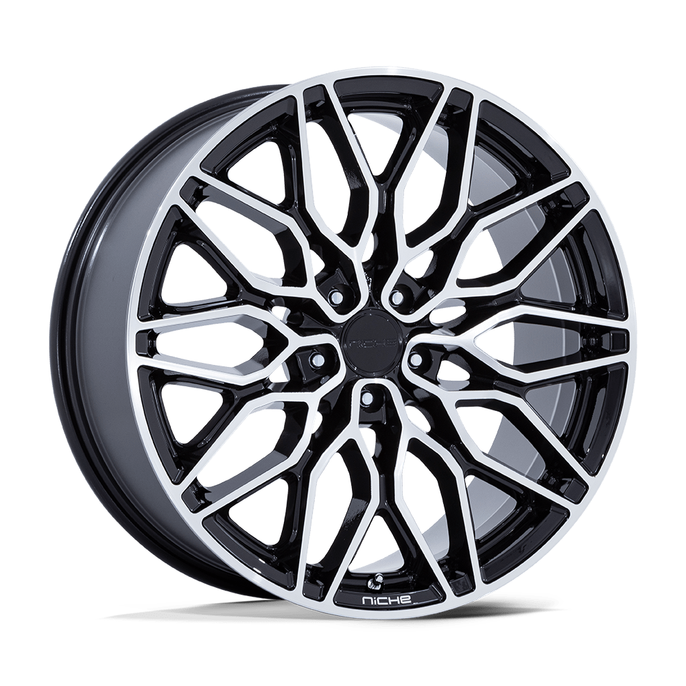Niche 1PC Nc277 Calabria 5 20X10.5 5X114.3 +40MM Gloss Black Machined