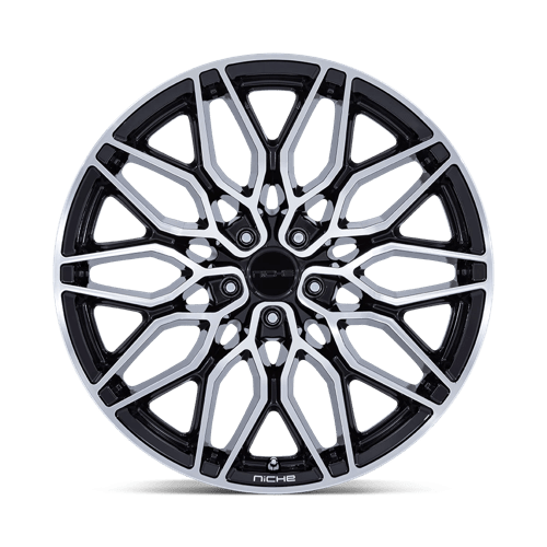Niche 1PC Nc277 Calabria 5 22X10.5 5X115 +18MM Gloss Black Machined