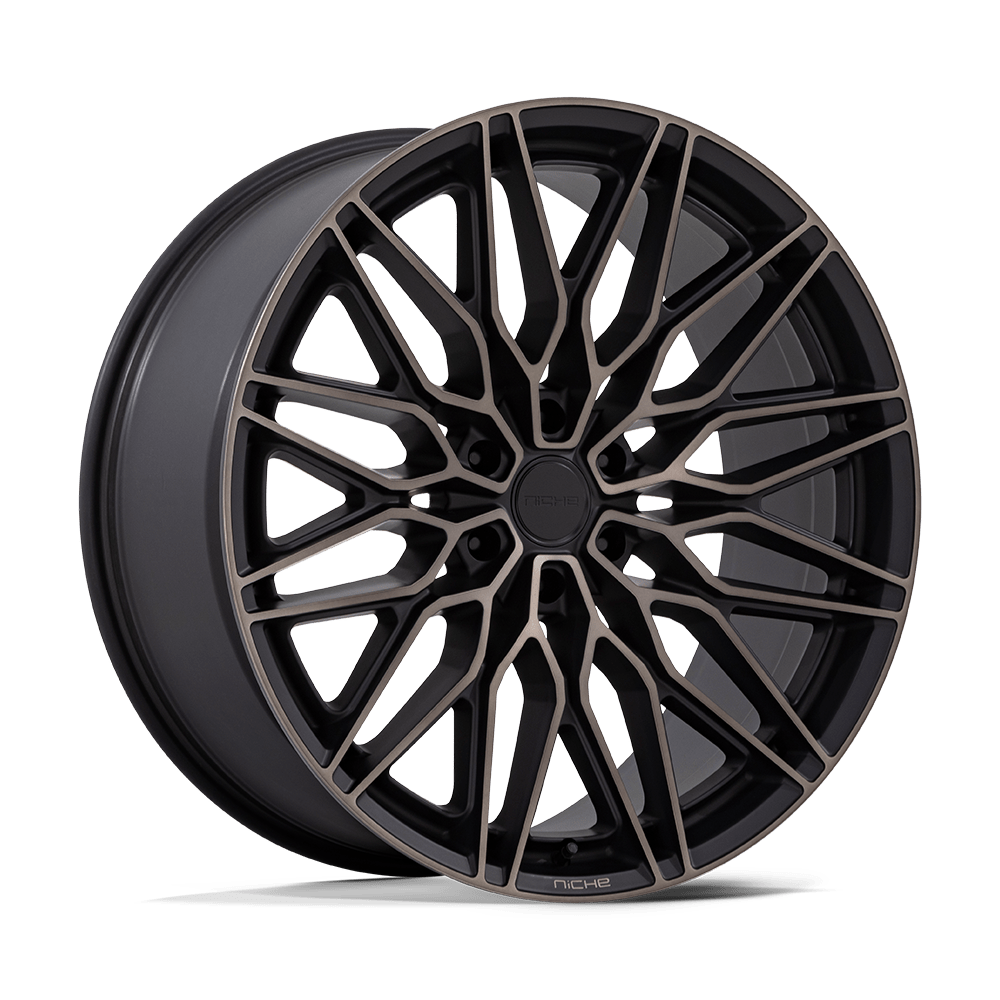 Niche 1PC Nc278 Calabria 6 20X9.5 6X135 +30MM Matte Black Machined Dark Tint
