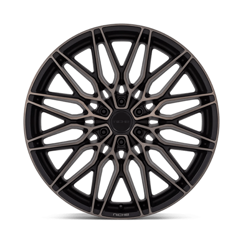 Niche 1PC Nc278 Calabria 6 22X9.5 6X135 +30MM Matte Black Machined Dark Tint