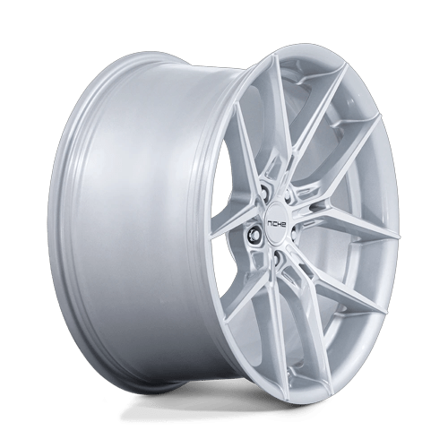 Niche 1PC Nc279 Prodigy 5 18X9.5 5X114.3 +25MM Silver W/ Machined Face