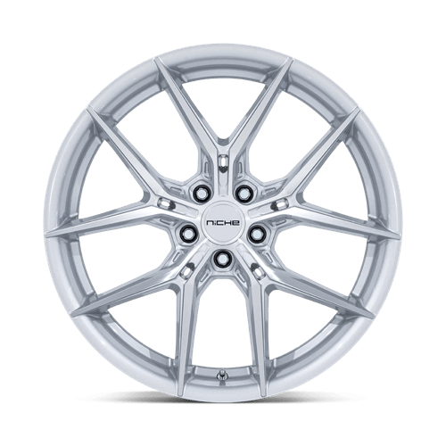 Niche 1PC Nc279 Prodigy 5 20X9 5X112 +20MM Silver W/ Machined Face