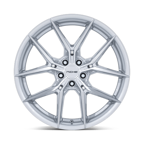 Niche 1PC Nc279 Prodigy 5 24X10 5X112 +20MM Silver W/ Machined Face
