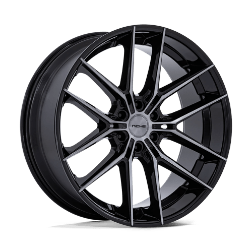 Niche 1PC Nc280 Prodigy 6 22X9.5 6X139.7 +20MM Gloss Black Dark Tinted Clear