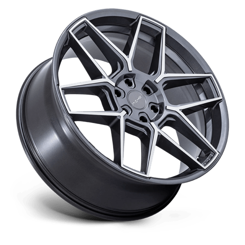 Niche 1PC Nc281 Rise 20X9 5X120 +27MM Anthracite W/ Machined Face
