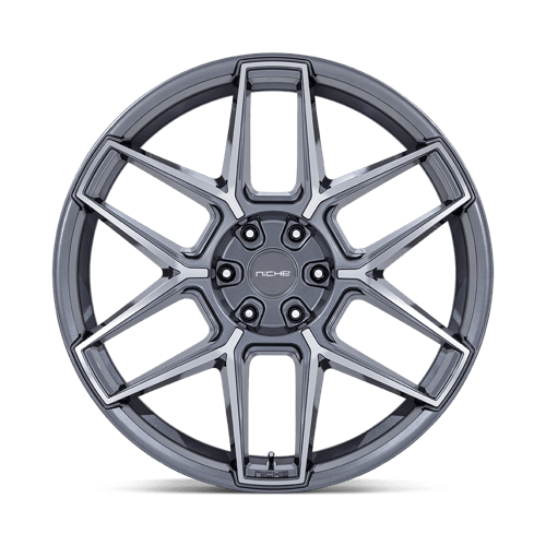 Niche 1PC Nc281 Rise 20X9 5X120 +27MM Anthracite W/ Machined Face