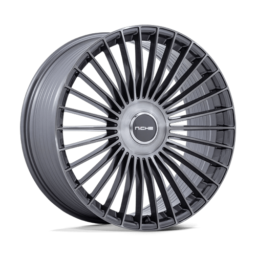 Niche 1PC Nc282 Serene 22X10.5 5X108/5X114.3/5X114 +45MM Gloss Titanium Brushed